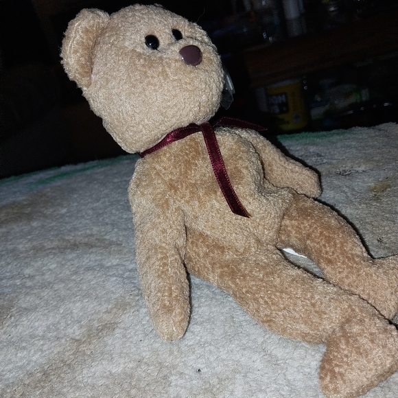 Beanie Baby - Curly The Bear WITH ERRORS - Picture 2 of 7